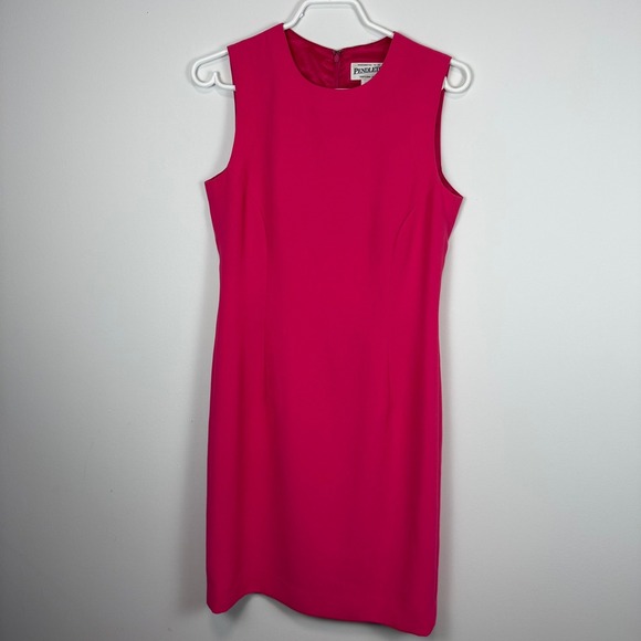 Pendleton Dresses & Skirts - VINTAGE Pendleton Hot Pink Sleeveless‎ Sheath Dress Size 4 Made in USA
